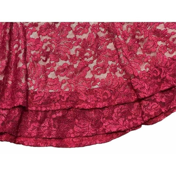 Emerald Sundae| Red Racerback Lace Glitter Party Dress JR’s ‎ XL NWT Whmsigoth - Picture 6 of 10